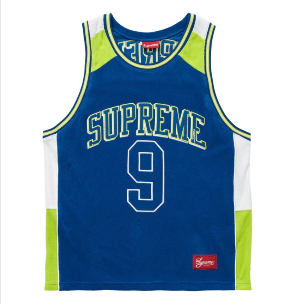 Supreme Terry Logo Basketball Jersey